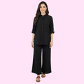 Textured Black Co-ord
